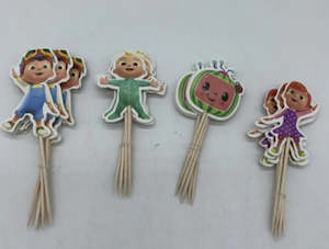 12 pcs Baby Melon cupcake toppers (Set B)