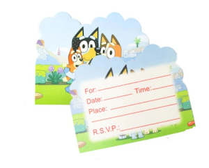 Invites: 10 pcs Blue Heeler invitations