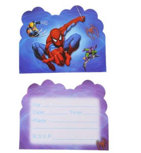 Invites: Arachnidman Invitations (10 pack)