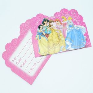 Invites: Princess invites (10 pack)