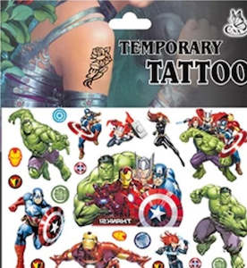 Loot Bag Fillers: Superhero Tattoos (1 sheet)