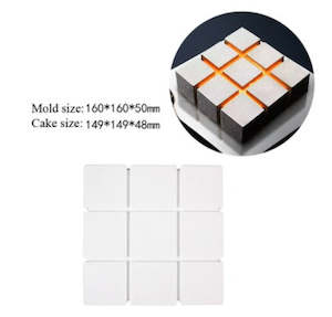 Cake Tins: Square grid silicon tin - STR0009