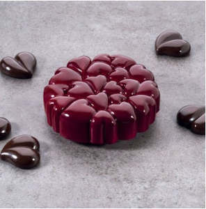 Cake Tins: Round heart silicon tin  -  STR0005