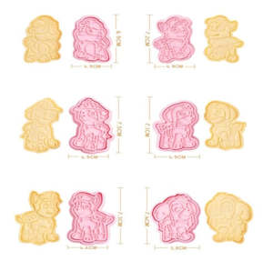 6 pcs Puppy Patrol cookie cutters