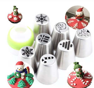 8 pcs Christmas russian nozzle set