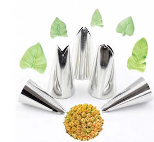 6 pcs Leaf piping tips