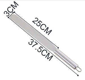 Tools: 25 cm flat spatula - stainless steel