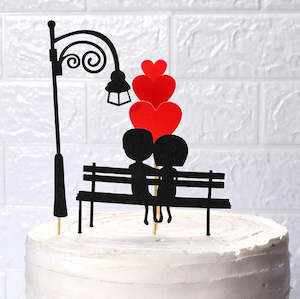 Birthdays: 5 pcs Silhouette cake topper