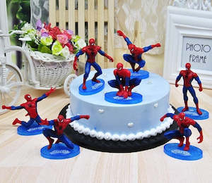 Kids Birthdays: Arachnidman cake topper/figurines (7 pcs)