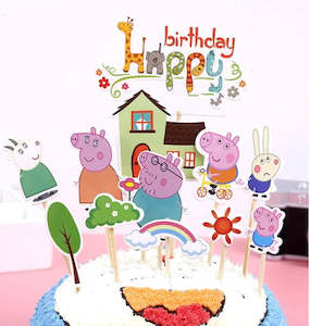 Kids Birthdays: Pinky Pig cake topper