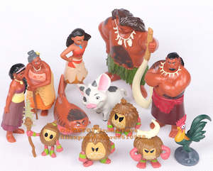 Polynesian Princess Figurines/Cake Toppers (12 pack)