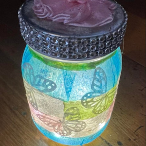 Craft - Crepe Paper Lantern Jar