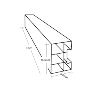 Concrete: Tuff Form Boxing Rigid 150mmx50mmx5.5m