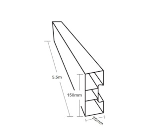 Concrete: Tuff Form Boxing Flexible 150mmx35mmx5.5m