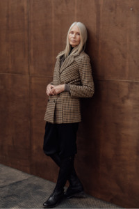 The Scanlan Wool Jacket - Chocolate Houndstooth