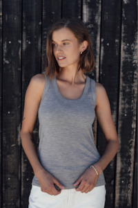 Timeless Foundations: The Merino Rib Singlet - Grey Marle