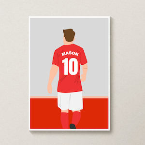 Gift: Personalised Soccer / Football Print