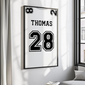 Gift: Personalised Jersey Poster