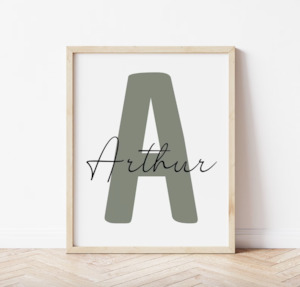 Personalised Initial Name Print