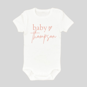 Personalised Announcement Baby Onesies