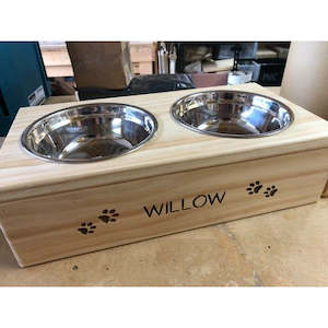 Pet Feeder - 2 Bowls (Medium) [Extra Height]