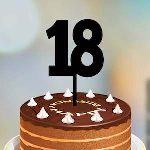 Numbers Cake Topper