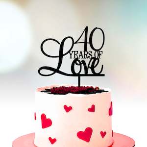 Printing support: Anniversary Cake Topper