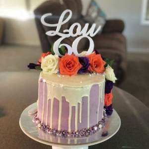 Printing support: Name and Age Cake Topper