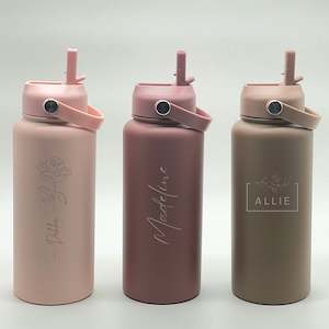 Printing support: Engraved 950ml (32oz) Stainless Steel Water Bottle - BPA-Free