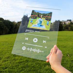 Printing support: Spotify Plaque