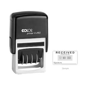 Self-Inking Rubber Stamp - Colop S260 Dater