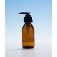 Amber Bottle 100ml with Pump