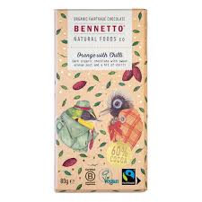 Health food: Bennetto Chocolate Chilli with Orange 100g