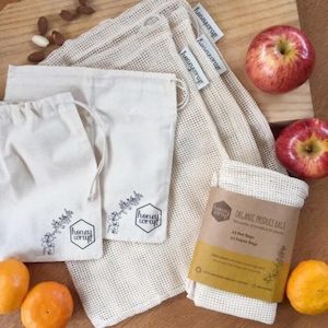 Honeywrap Five Pack of Organic Produce & Bulk Bin Bags 5 pack