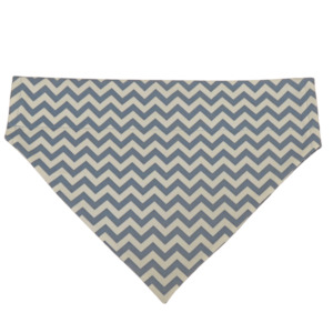 Dog Bandanas - Chevron - Blue Steel