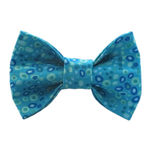 Dog Bow Ties - Circus Dots - Blue