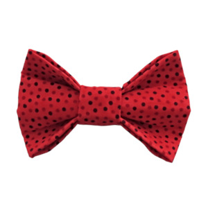 Dog Bow Ties - Lots of Little Red Dots