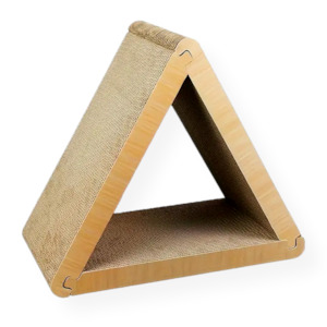 Feline Fine Triangle Cardboard Cat Scratcher 30cm