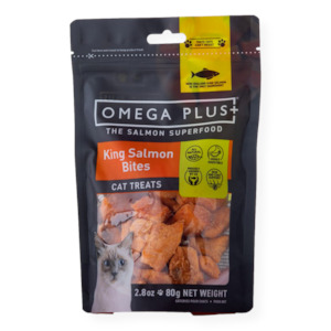 Omega Plus Cat Treats King Salmon Bites 80g