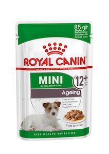 Royal Canin Mini Dog Ageing 12+ Gravy Wet Pouch 85g Single