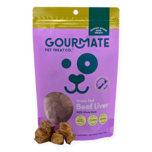 Gourmate Grass Fed Beef Liver Dog Treats 65g