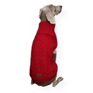 Bark & Bone Regal Red Dog Knit Coat