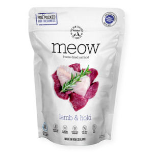 Meow Freeze Dried Cat Food Lamb & Hoki