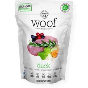 WOOF Freeze Dried Dog Food & Treat Duck