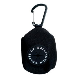 Wolves of Wellington Black Poop Pouch