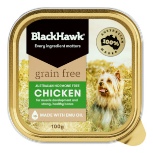 Black Hawk Grain Free Chicken Wet Dog Food 100g