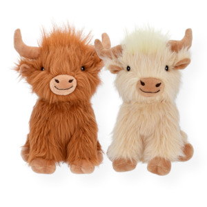 Highland Cow Shaggy Dog Toy 20cm