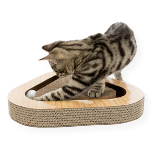 Trixie Catnip Cardboard Scratcher with Balls