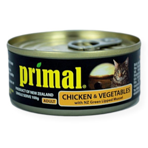 Primal Chicken And Vegetables Cat Food 100g