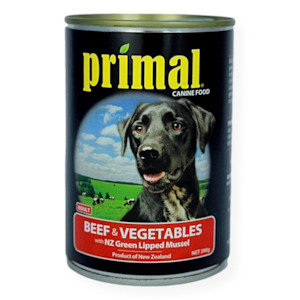 Primal Beef And Vegetables Dog Food 395g